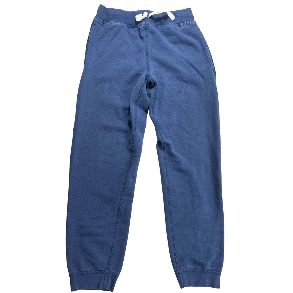 Hanna Andersson Kids Joggers Size 12 Blue 100% Organic Cotton Sweatpants GUC